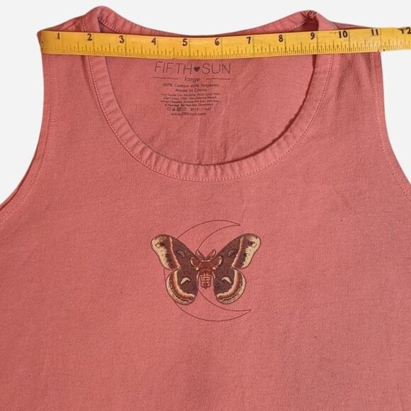 Fifth Sun Women's Pink and Orange Vest - Picture 6 of 6